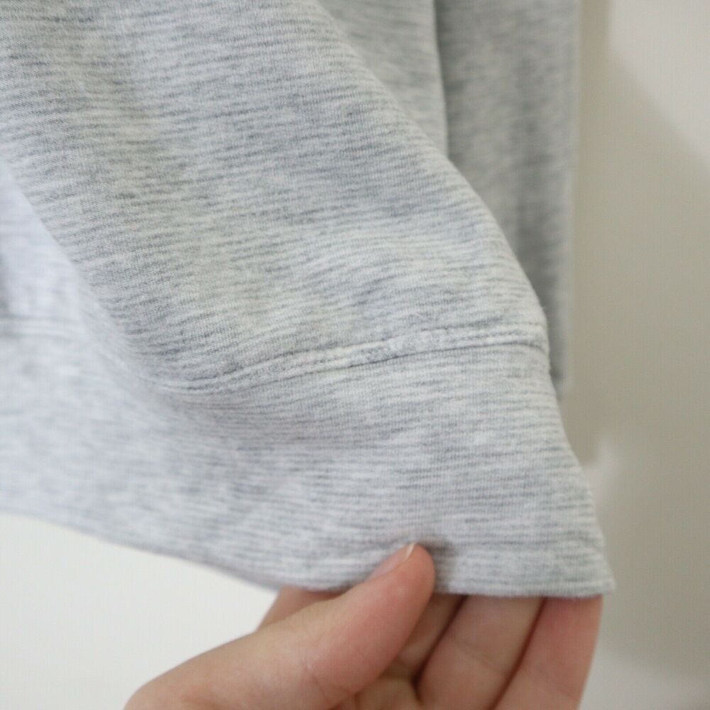 Athleta Size PM Studio to Street Sweatshirt Micro Stripe Heathered Gray - Picture 7 of 11